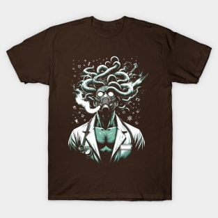 Male Gorgon Steam Punk Doctor Scientist Alchemist Experiment T-Shirt